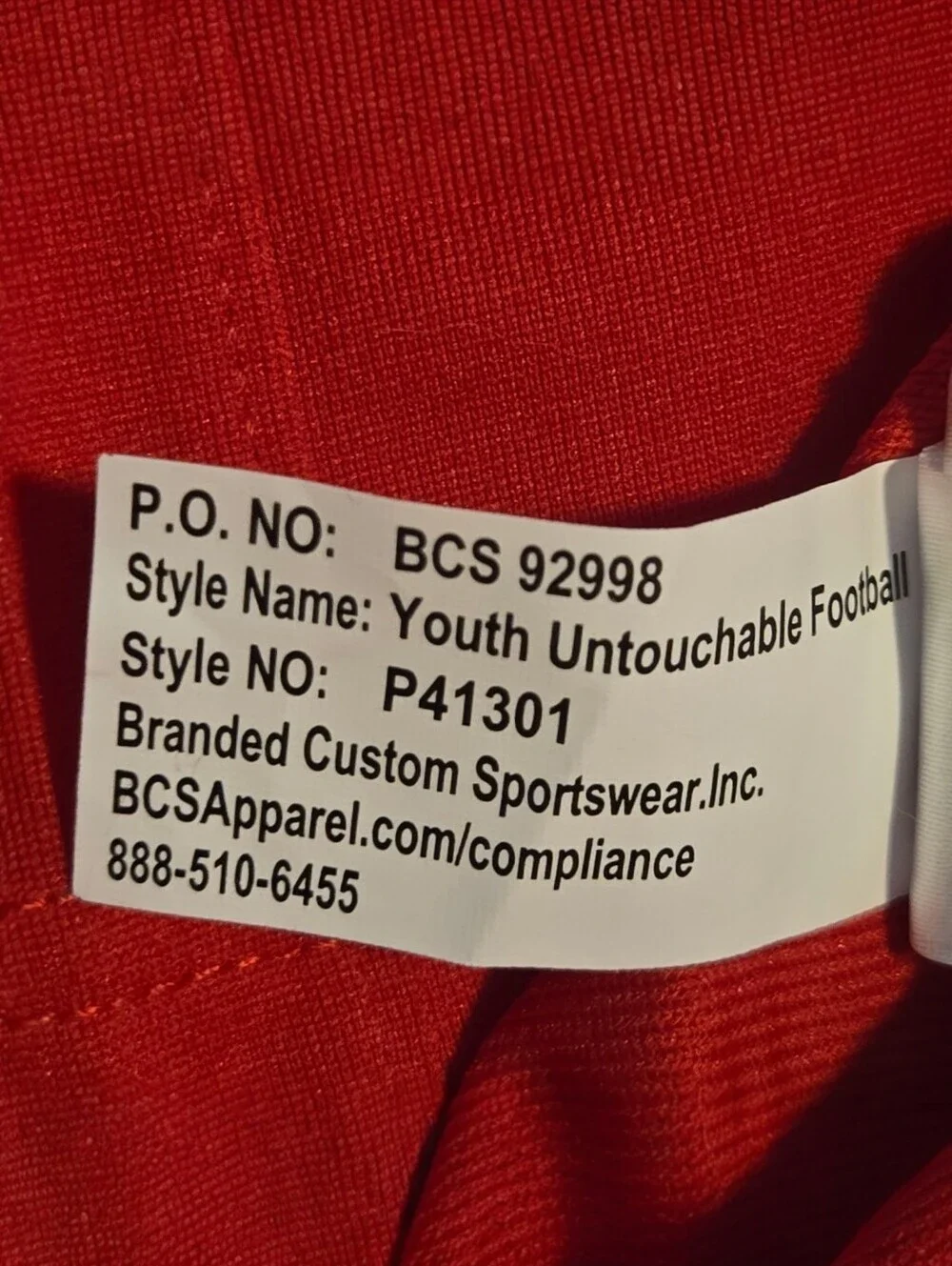 Nike Youth Boys Scarlett Red Ohio State Buckeyes Football Game Jersey Large